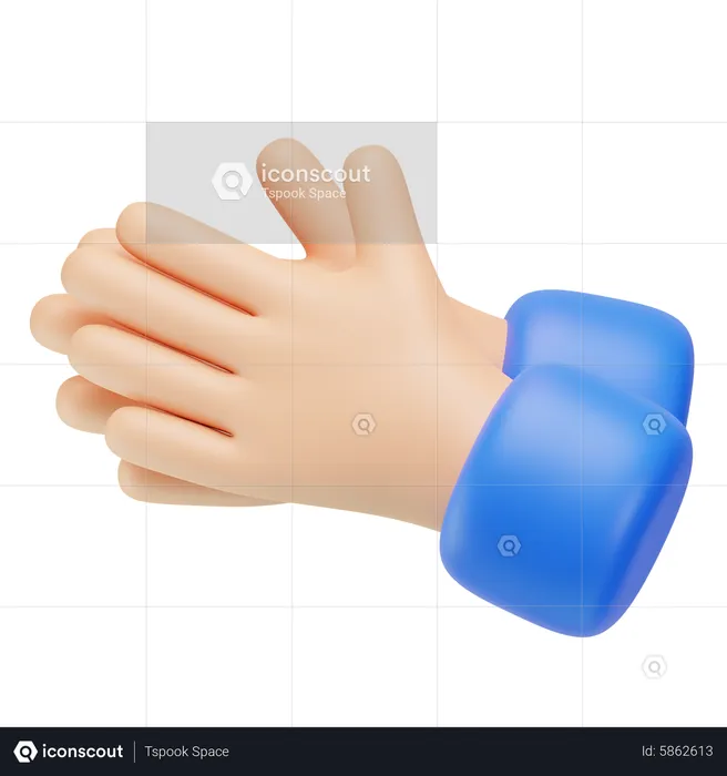 Clapping Hand Gesture  3D Icon