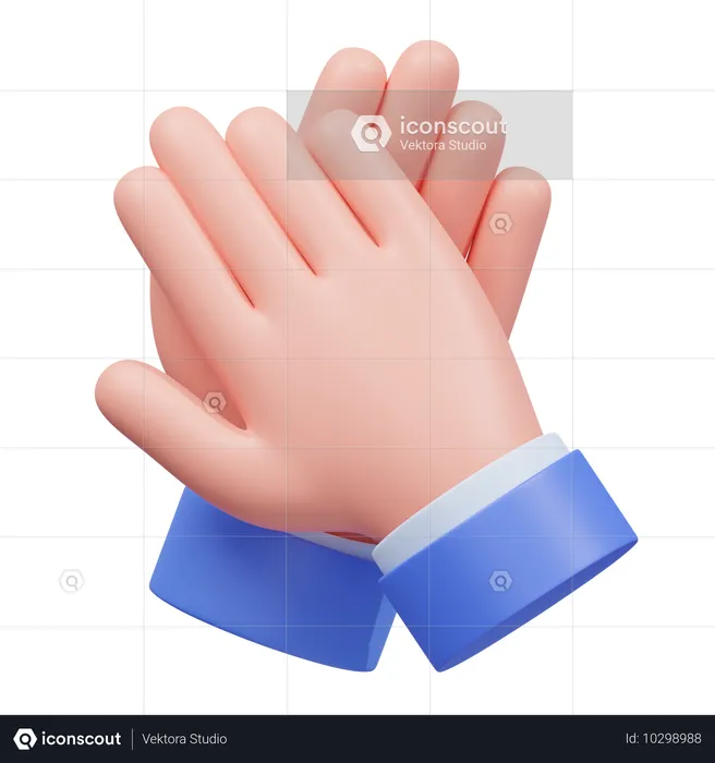 Clapping Hands Gesture  3D Icon