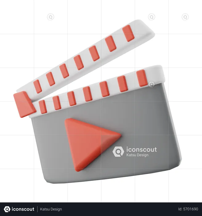 Claquete  3D Icon