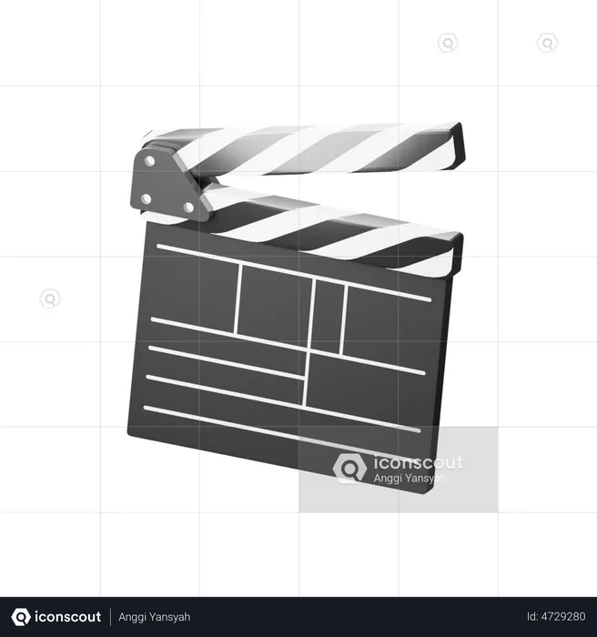 Claquete de filme  3D Illustration