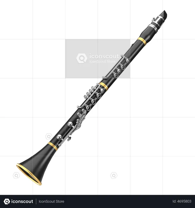 Clarinet  3D Icon