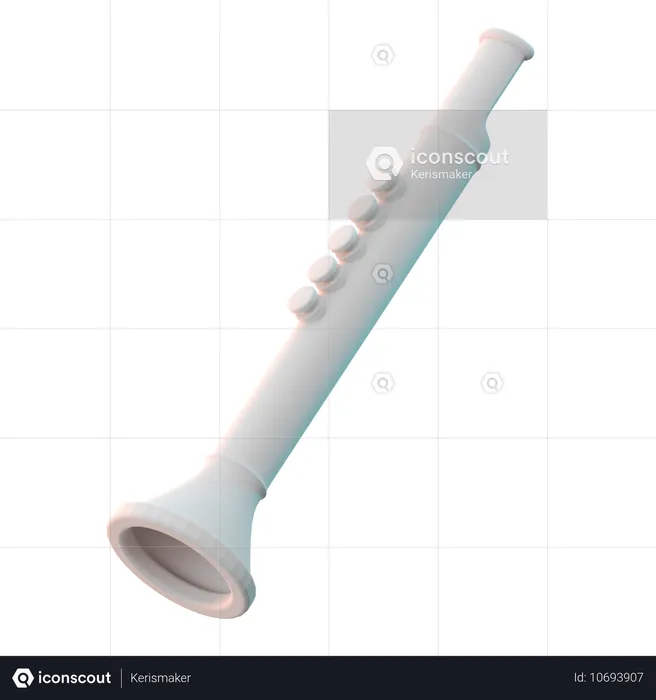 Clarinete  3D Icon