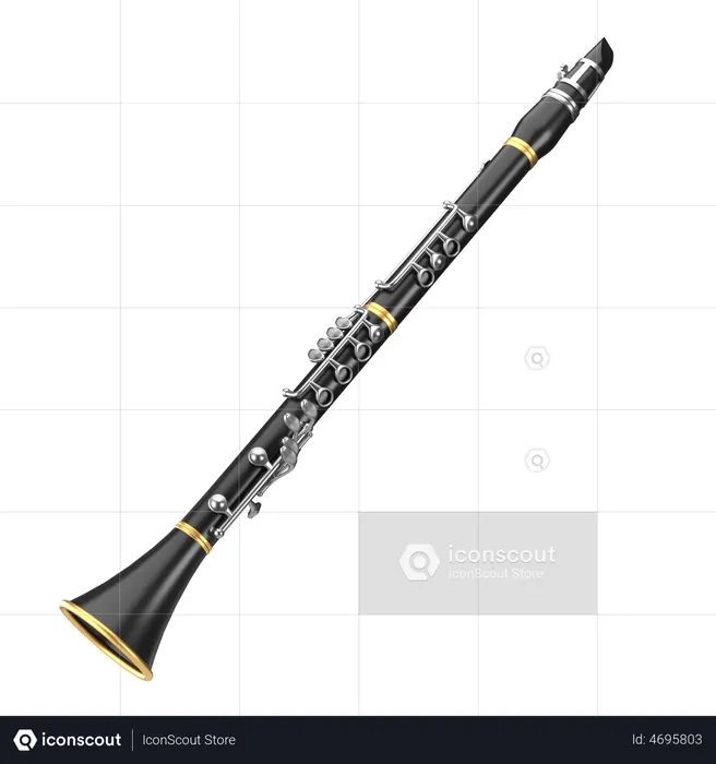 Clarinete  3D Icon