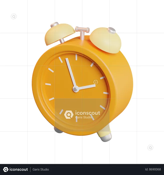 Clasic Alarm Clock  3D Icon