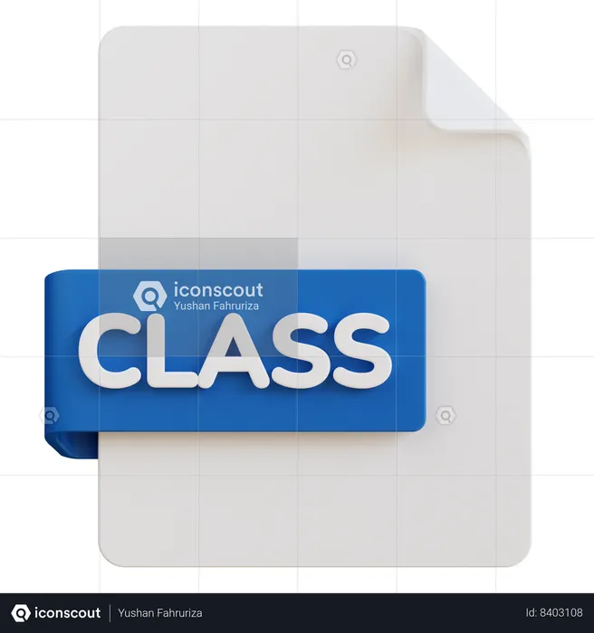 Class File  3D Icon