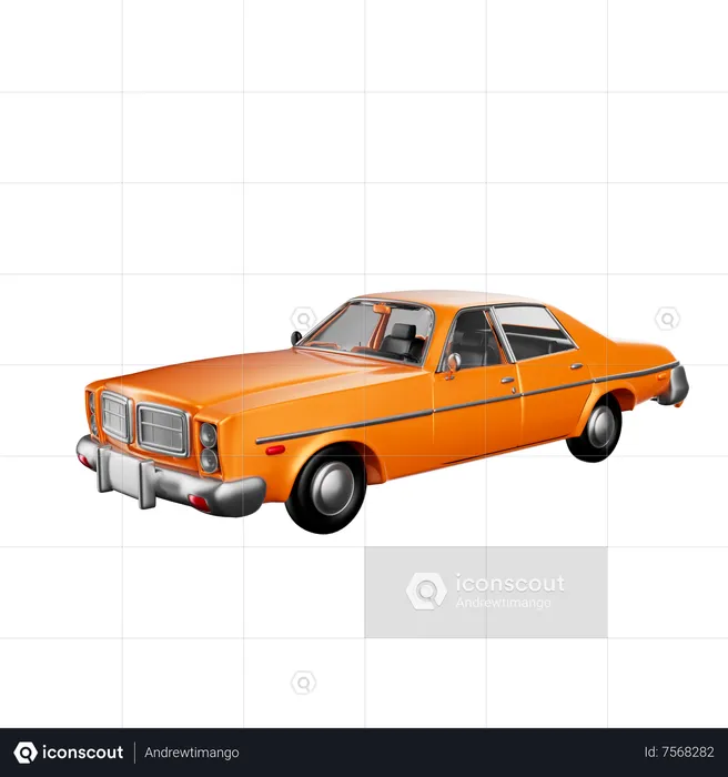 Classic Car  3D Icon