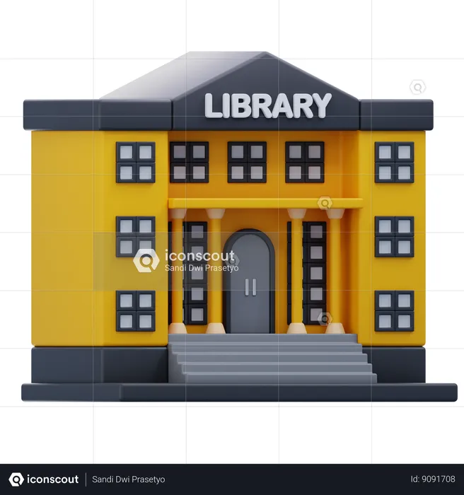 Classic Library  3D Icon