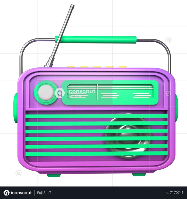 Classical Radio  3D Icon