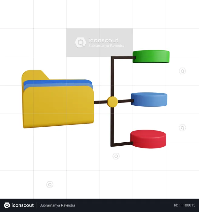 Classificação de dados  3D Icon