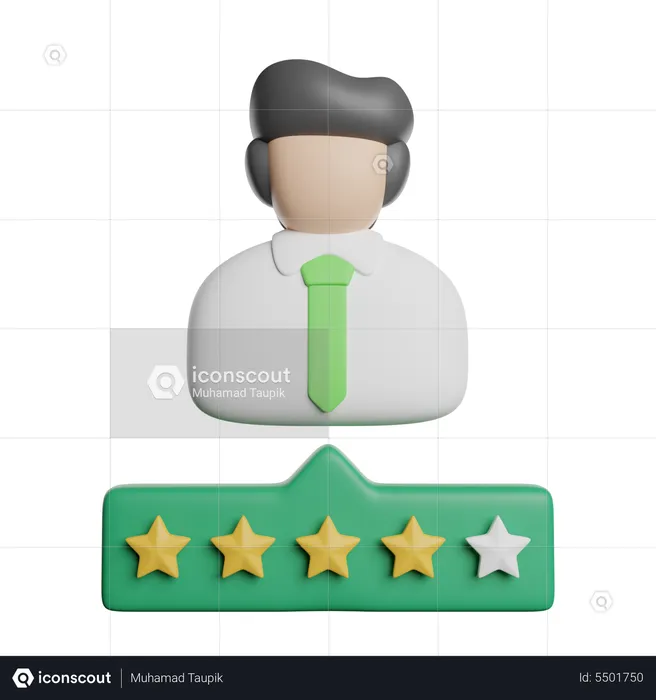 Classificação do candidato  3D Icon