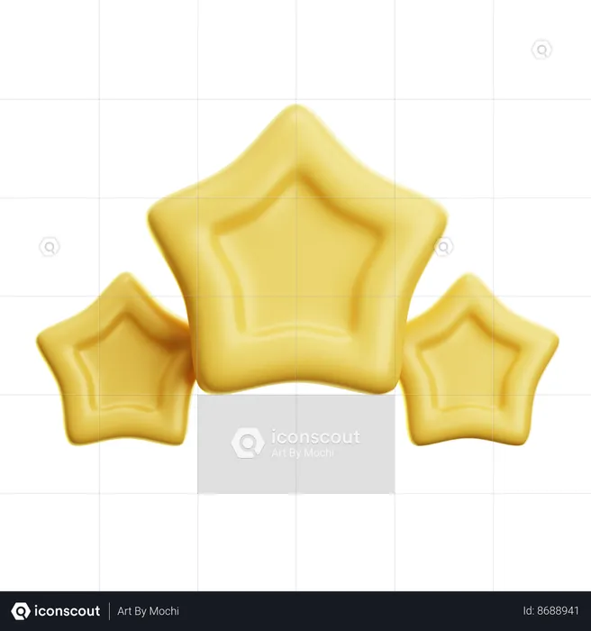 Estrelas de classificação  3D Icon