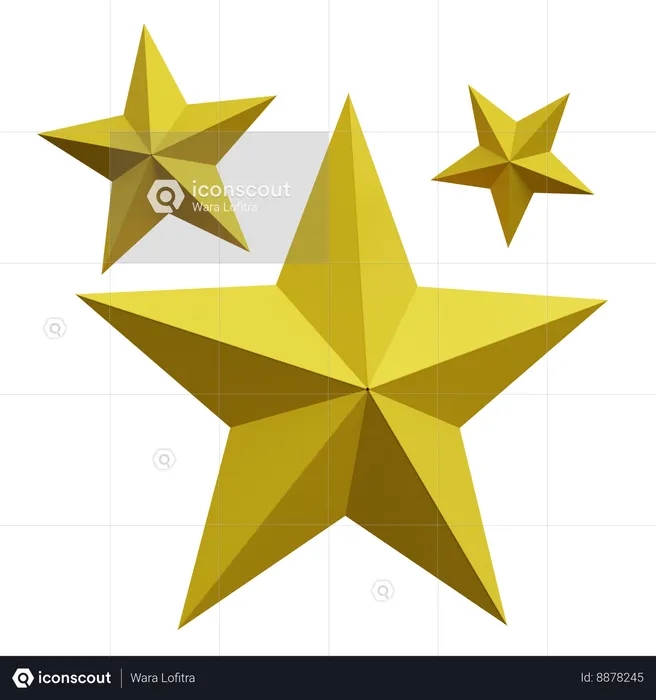 Classificação de estrelas  3D Icon