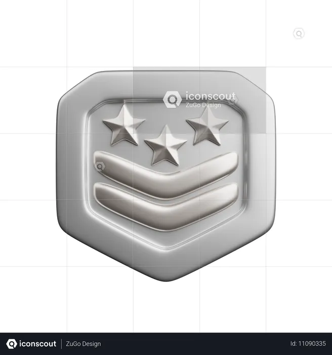 Classificação Prata  3D Icon