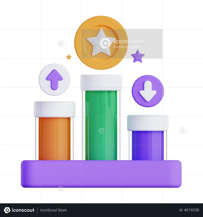 Classificação seo  3D Illustration