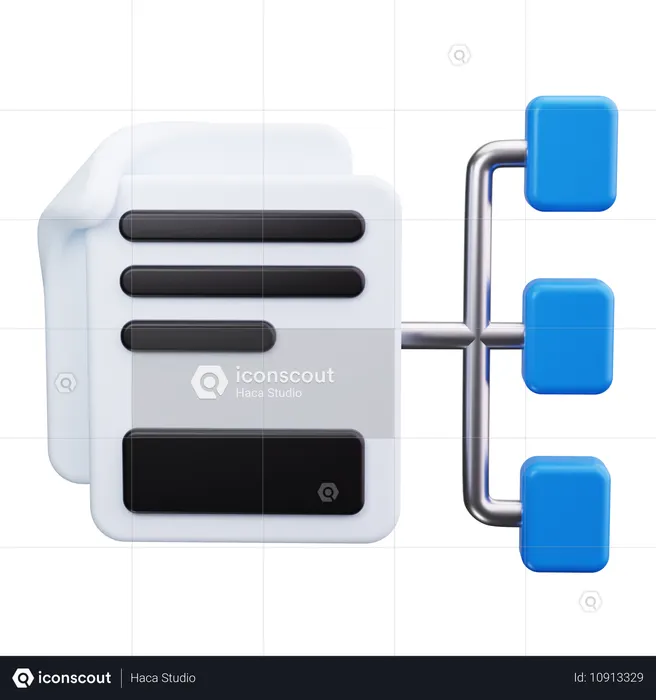 Classification Model  3D Icon