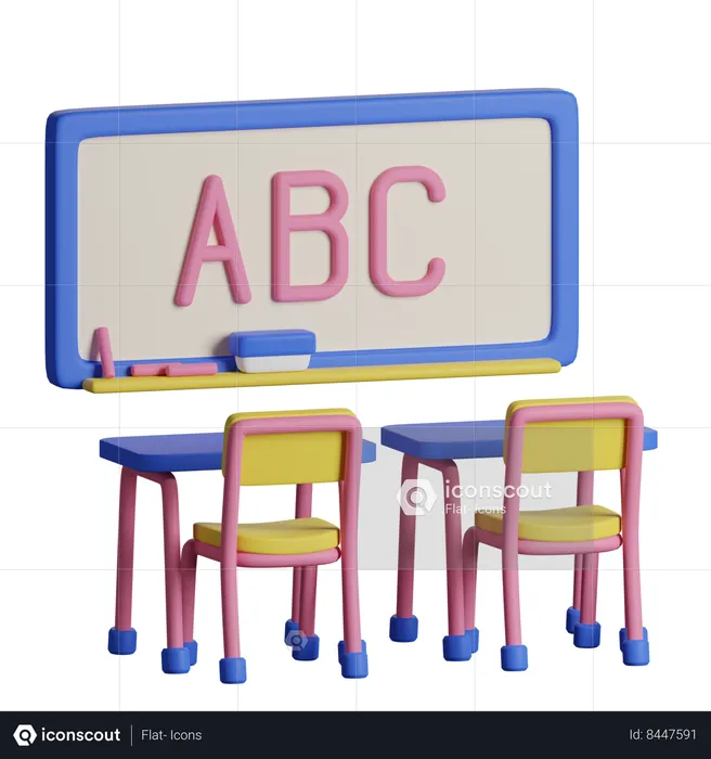 Classroom  3D Icon
