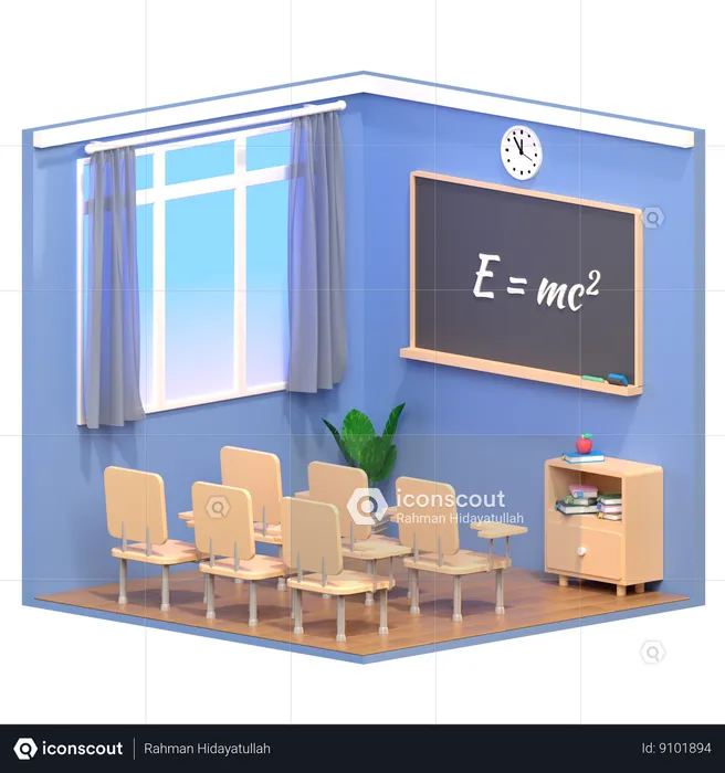 Classroom  3D Icon