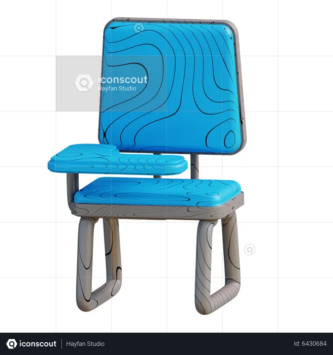 Classroom Chair  3D Icon