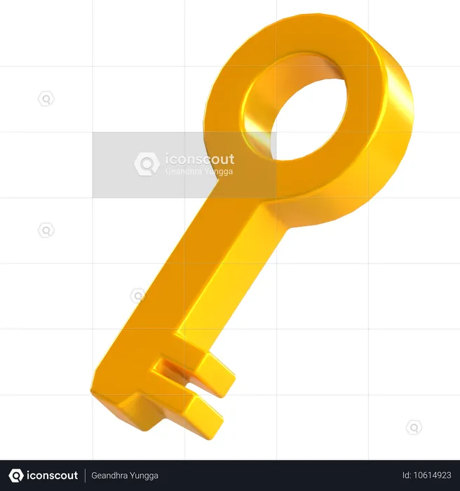 Llave  3D Icon