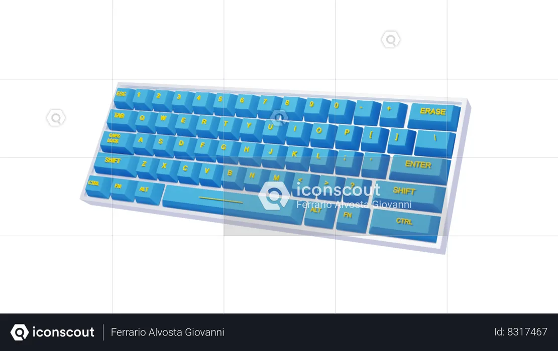 Clavier  3D Icon