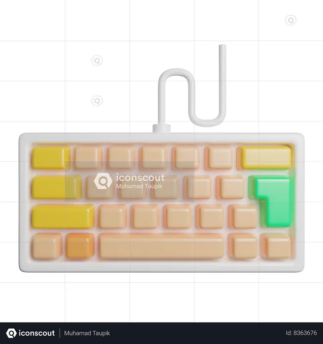 Clavier  3D Icon