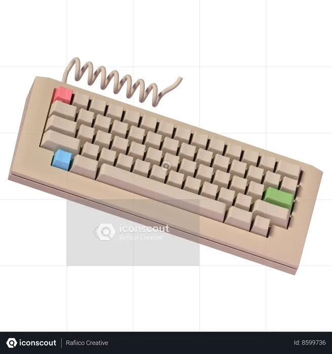 Clavier  3D Icon