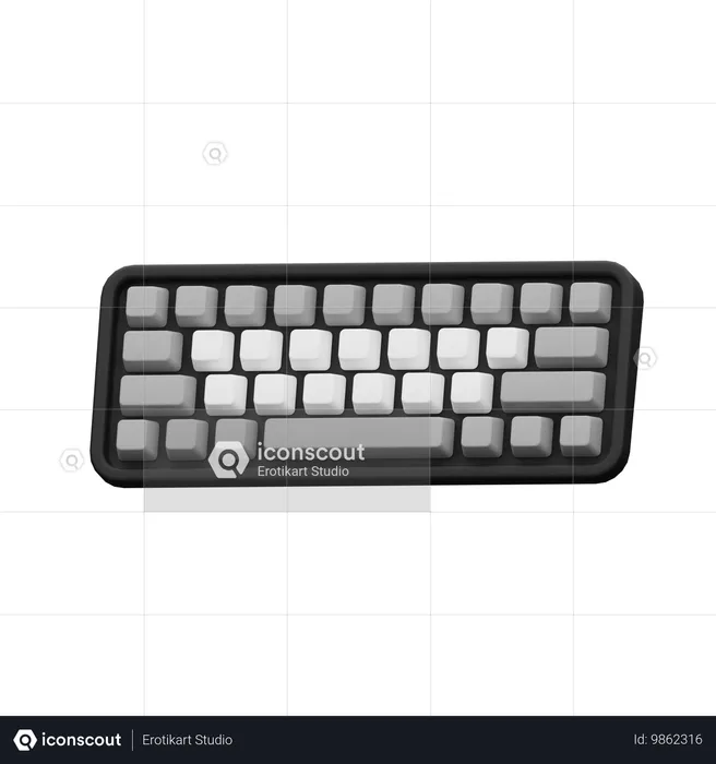 Clavier  3D Icon