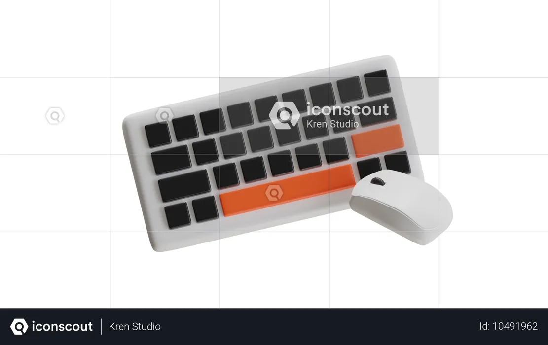 Clavier  3D Icon