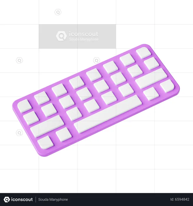 Clavier  3D Icon