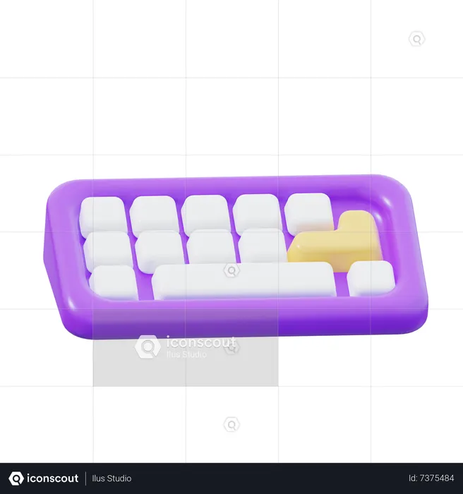 Clavier  3D Icon