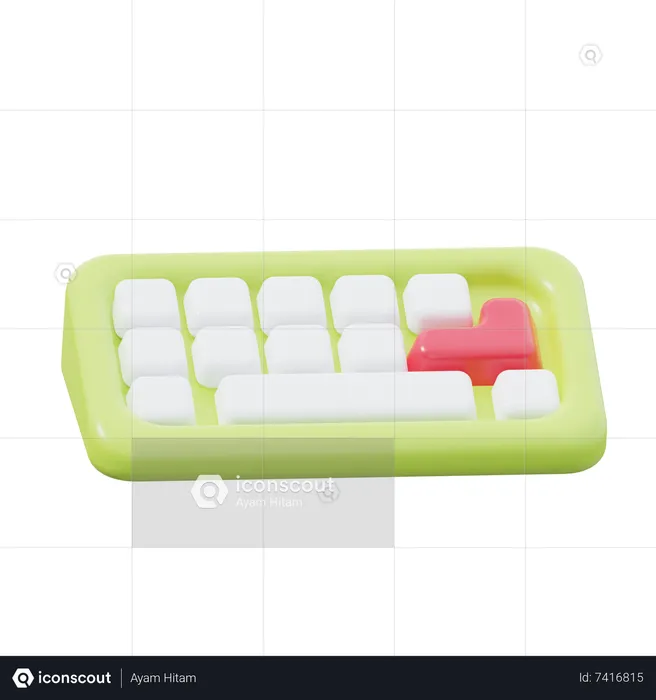 Clavier  3D Icon