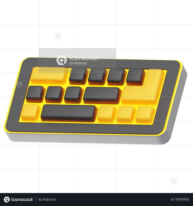 Clavier de jeu  3D Icon