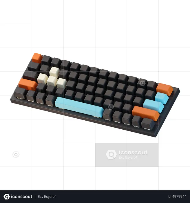 Jeu de clavier  3D Icon