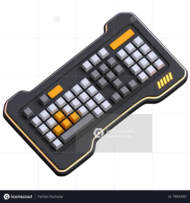 Clavier de jeu  3D Icon