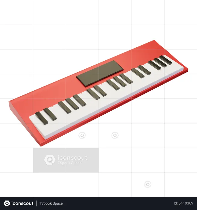 Synthétiseur à clavier  3D Icon