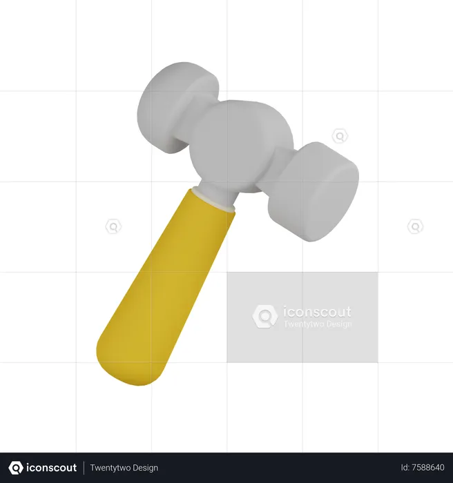 Claw Hammer  3D Icon