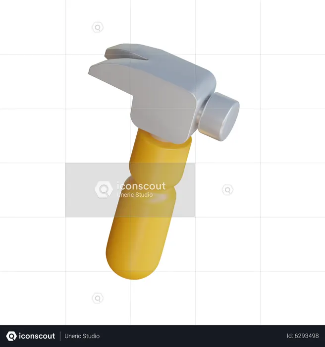 Claw Hammer  3D Icon