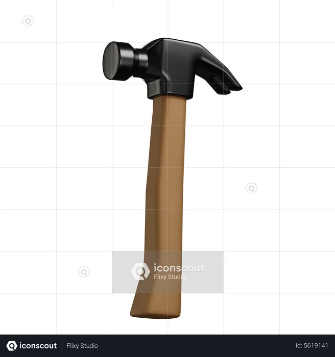 Claw Hammer  3D Icon