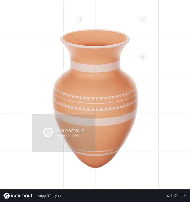 Clay Pottery  3D Icon