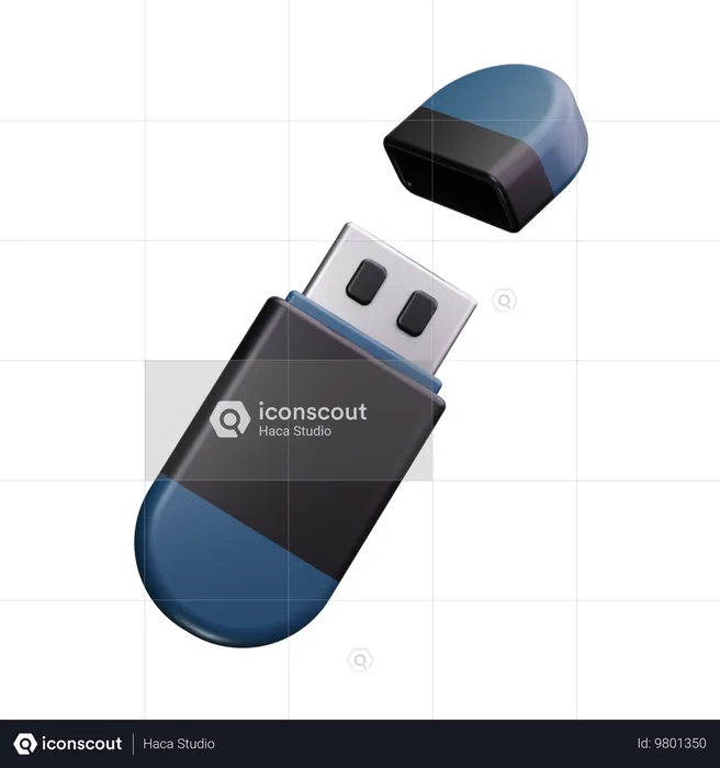 Clé USB  3D Icon