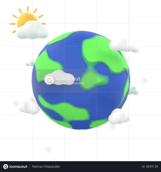 Clean Earth  3D Illustration