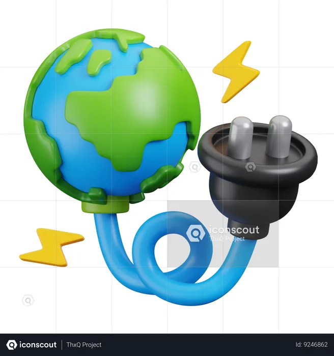 Clean Energy  3D Icon