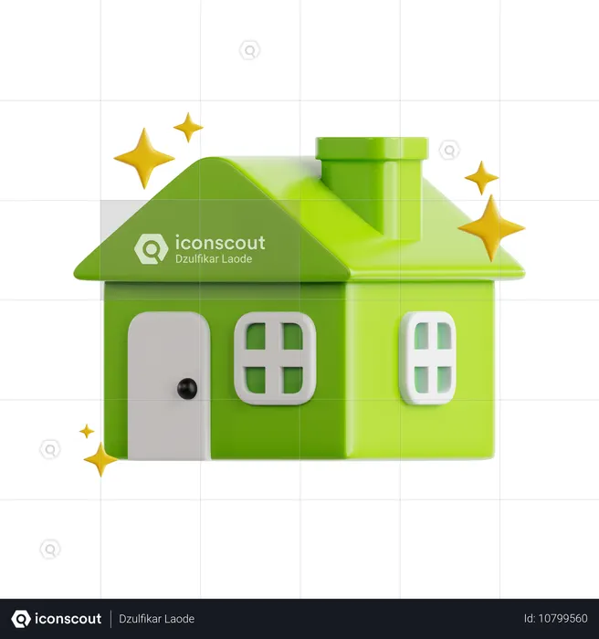 Clean House  3D Icon