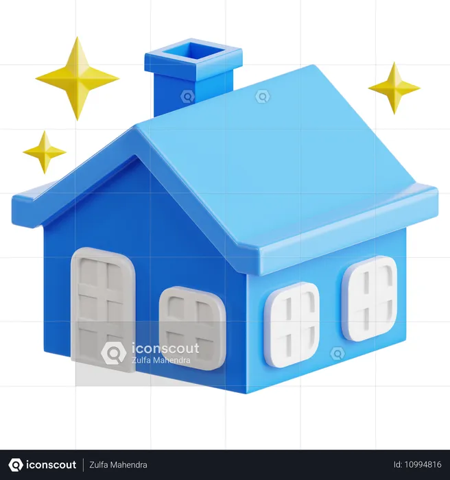 Clean House  3D Icon