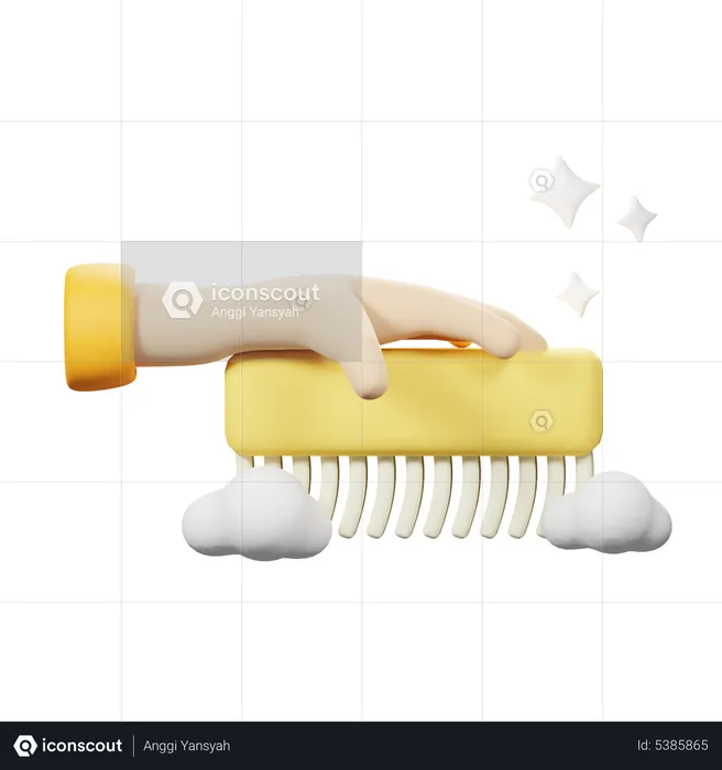 Cleaning Brush  3D Icon