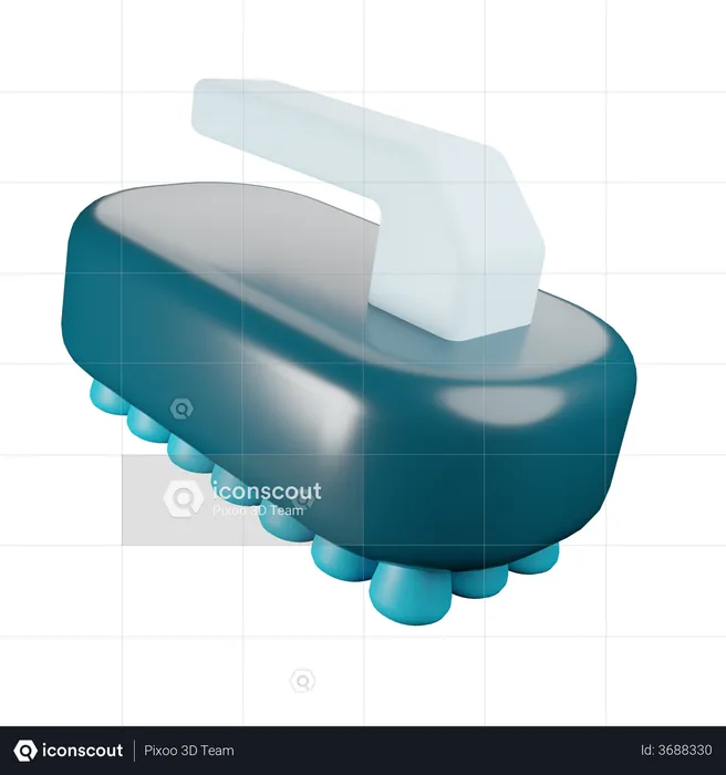 Cleaning Brush  3D Illustration