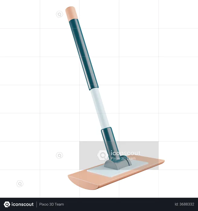 Cleaning Mop  3D Illustration
