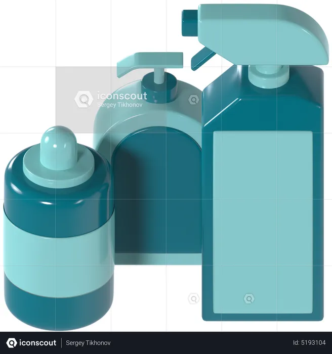 Cleaning Products  3D Icon