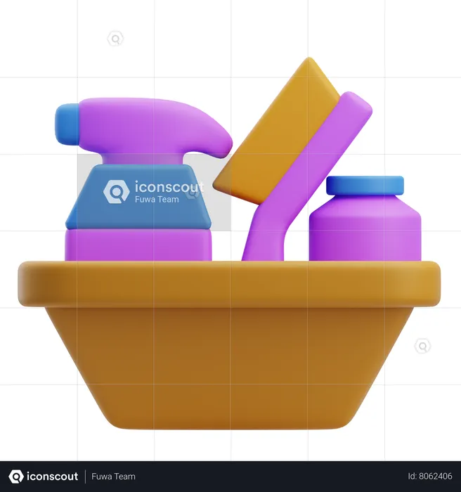 Cleaning Supplies  3D Icon