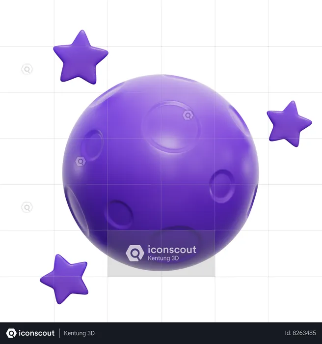 Clear Night  3D Icon